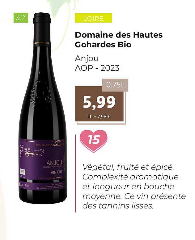 domaine des hautes gohardes bio