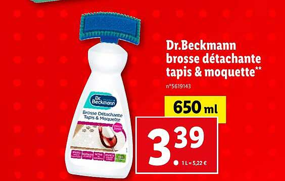 dr beckmann brosse détachante tapis & moquette