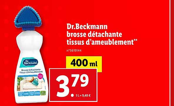 dr beckmann brosse détachante tissus d'ameublement