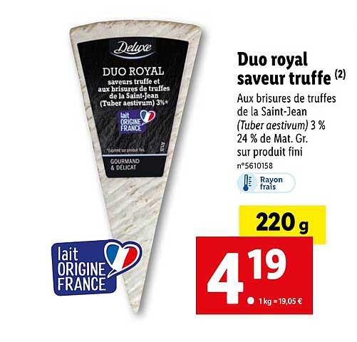 Duo Royal Saveur Truffe Deluxe