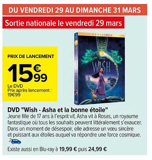 dvd "wish - asha et la bonne étoile"