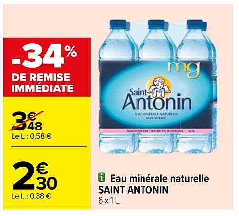 eau minérale naturelle saint antonin