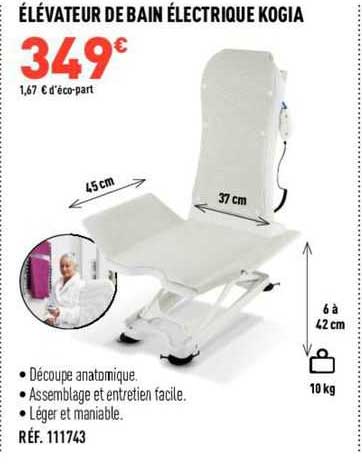 élévateur de bain électrique kogia