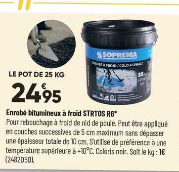 enrobé bitumineux à froid strtos r6