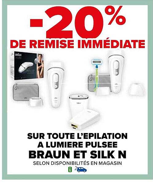 épilation à lumière pulsée braun et silk n