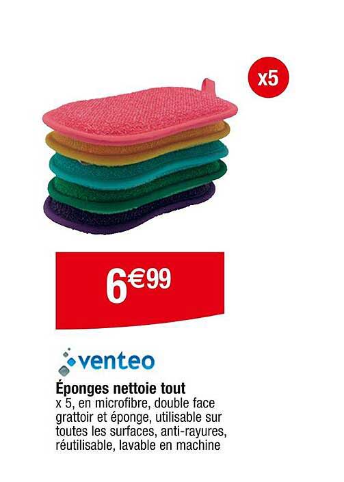 éponges nettoie tout venteo