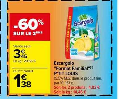 escargolo "format familial" p'tit louis