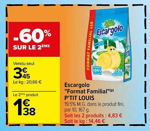 escargolo "format familial" p'tit louis