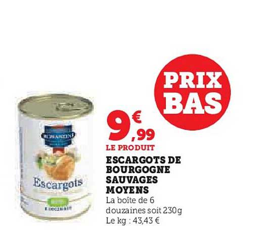 escargots de bourgogne sauvages moyens