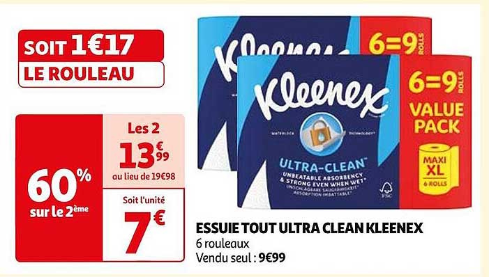 essuie tout ultra clean kleenex