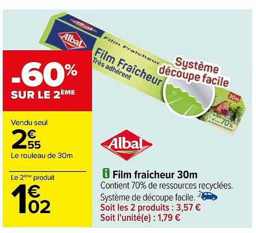 film fraîcheur 30m albal