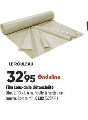 film sous-dalle d'étanchéité onduline