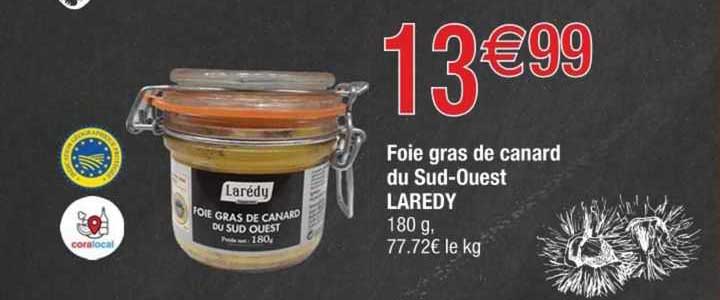 foie gras de canard du sud-ouest laredy
