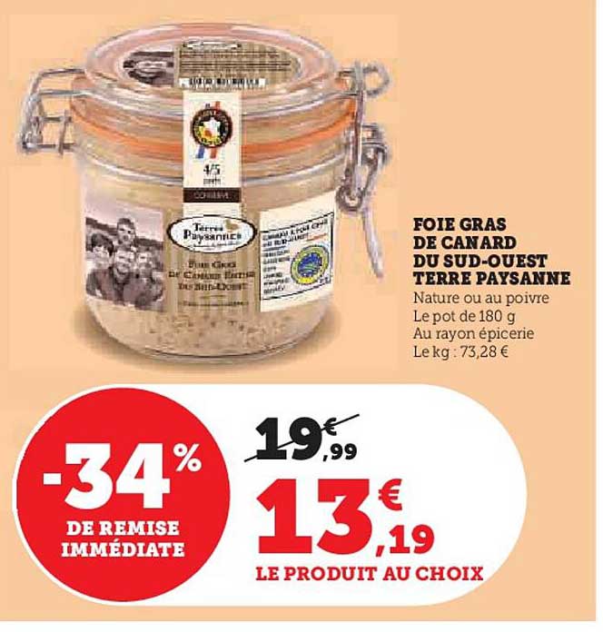 foie gras de canard du sud-ouest terre paysanne