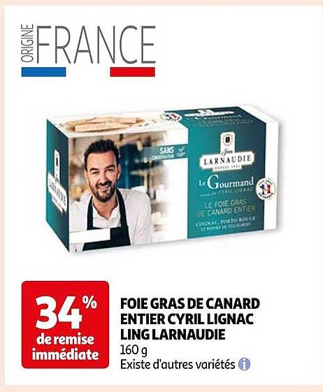 foie gras de canard entier cyril lignac ling larnaudie