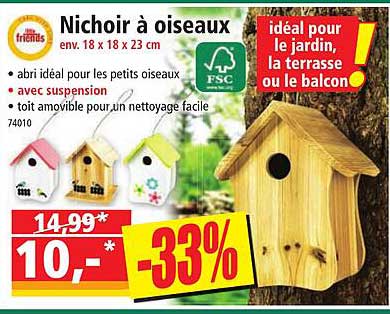 Friends Nichoir à Oiseaux