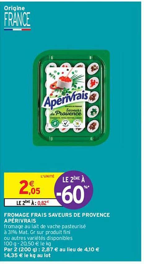 Fromage Frais Saveurs De Provence Apérivrais