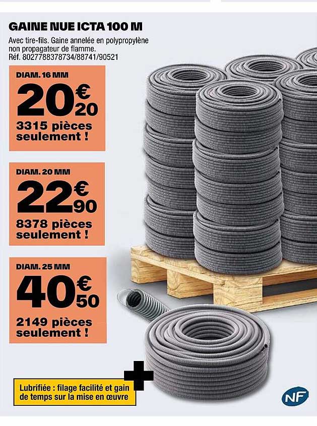 gaine nue icta 100 m