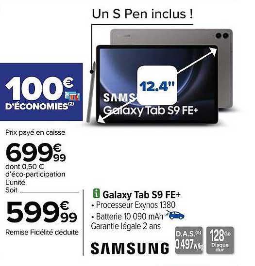 Galaxy Tab S9 Fe+ Samsung