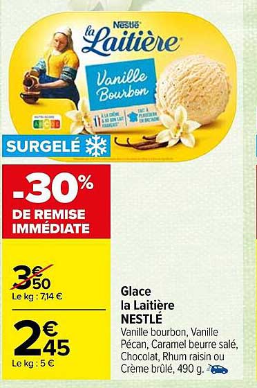 Glace La Laitière Nestlé