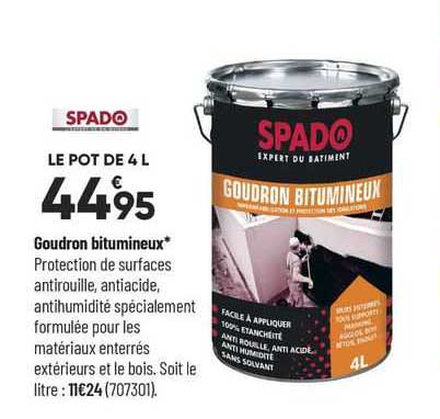 goudron bitumineux spado