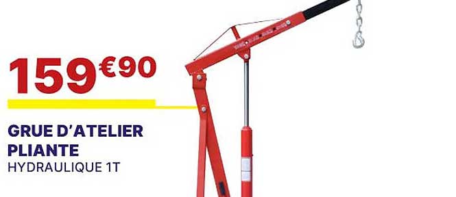 grue d'atelier pliante hydraulique 1t