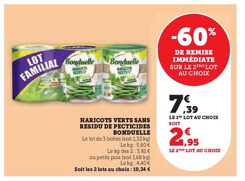 haricots verts sans résidu de pesticides bonduelle
