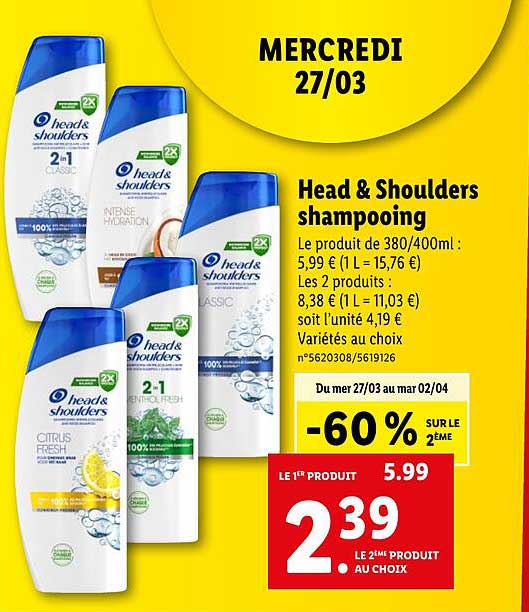 Head & Shoulders Shampooing