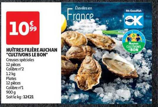 huîtres filière auchan "cultivons le bon"
