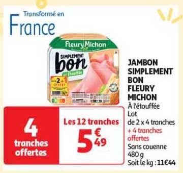 jambon simplement bon fleury michon
