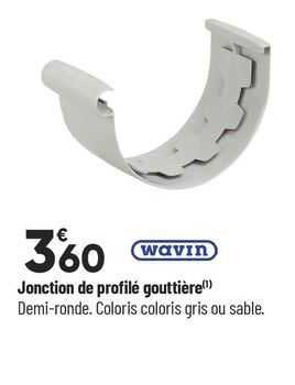 jonction de profilé gouttière wavin