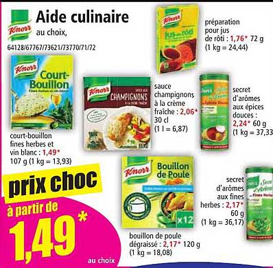 knorr aide culinaire