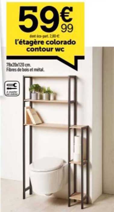 l'étagère colorado contour wc