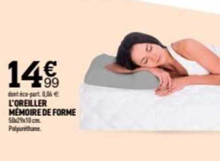 l'oreiller mémoire de forme