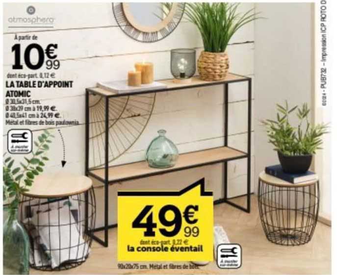 La Table D'appoint Atomic, La Console éventail
