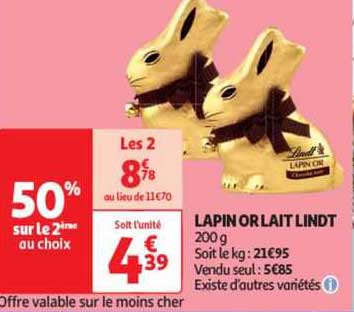 Lapin Or Lait Lindt