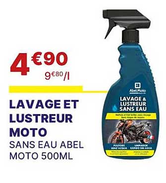 lavage et lustreur moto sans eau abel moto