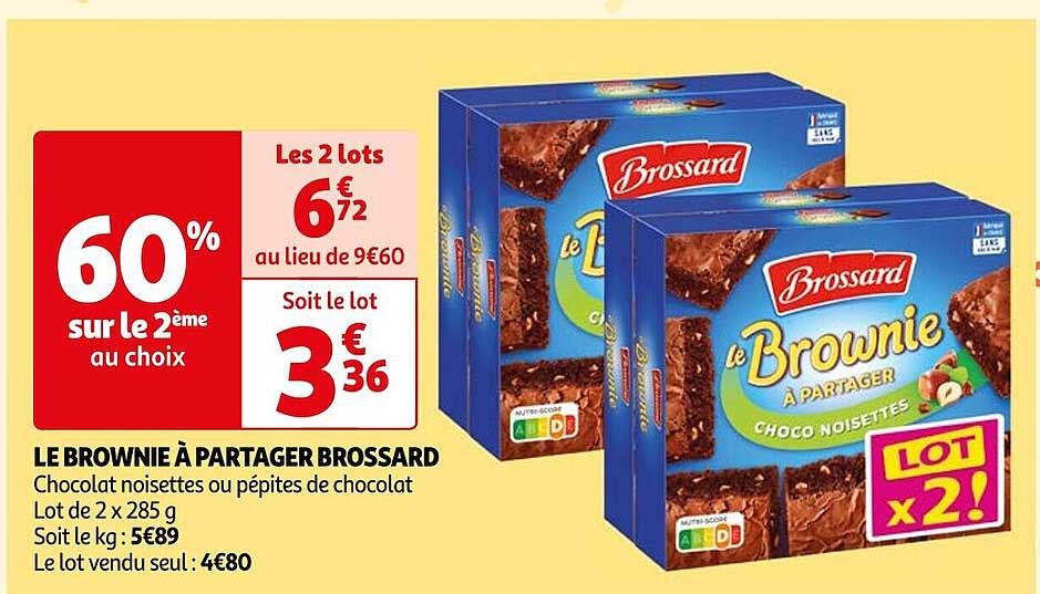 le brownie à partager brossard