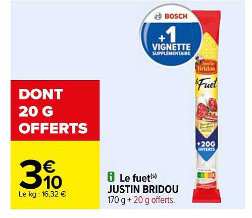 le fuet justin bridou