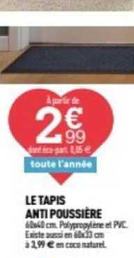 Le Tapis Anti Poussière