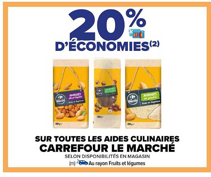 les aides culinaires carrefour le marché