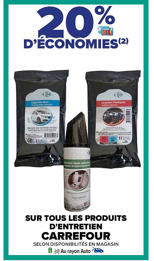 les produits d'entretien carrefour