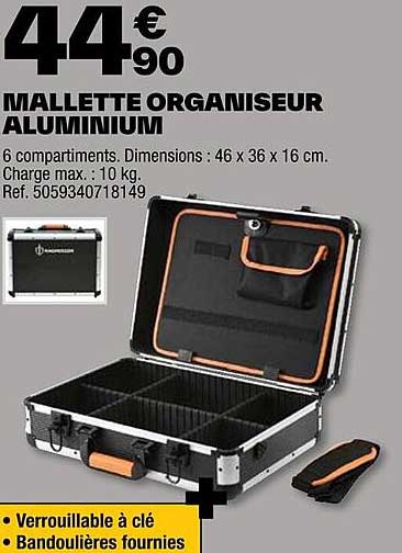 Mallette Organiseur Aluminium