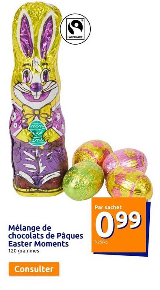 mélange de chocolats de pâques easter moments