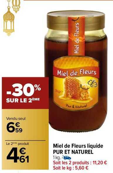 Miel De Fleurs Liquide Pur Et Naturel