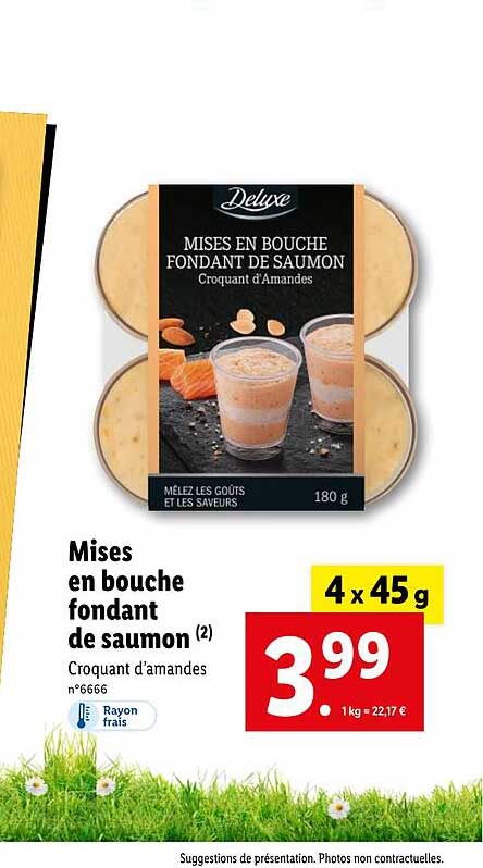 mises en bouche fondant de saumon
