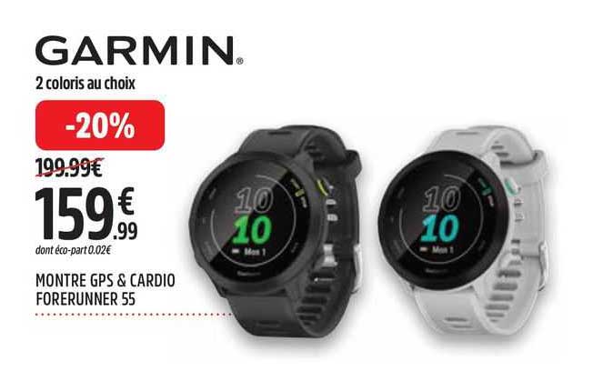 montre gps & cardio forerunner 55 garmin