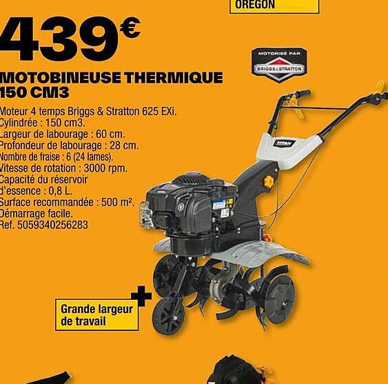 motobineuse thermique 150 cm3 oregon