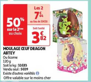 moulage œuf dragon abtey