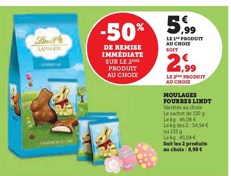 moulages fourrés lindt